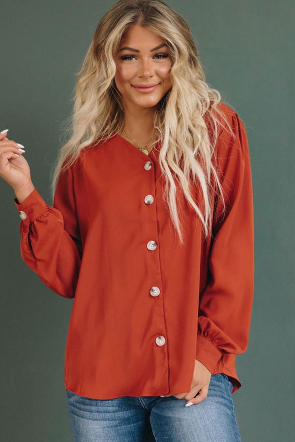 Adore You Button Blouse
