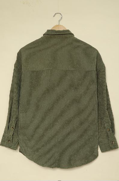 Hippen Corduroy Button Down Top