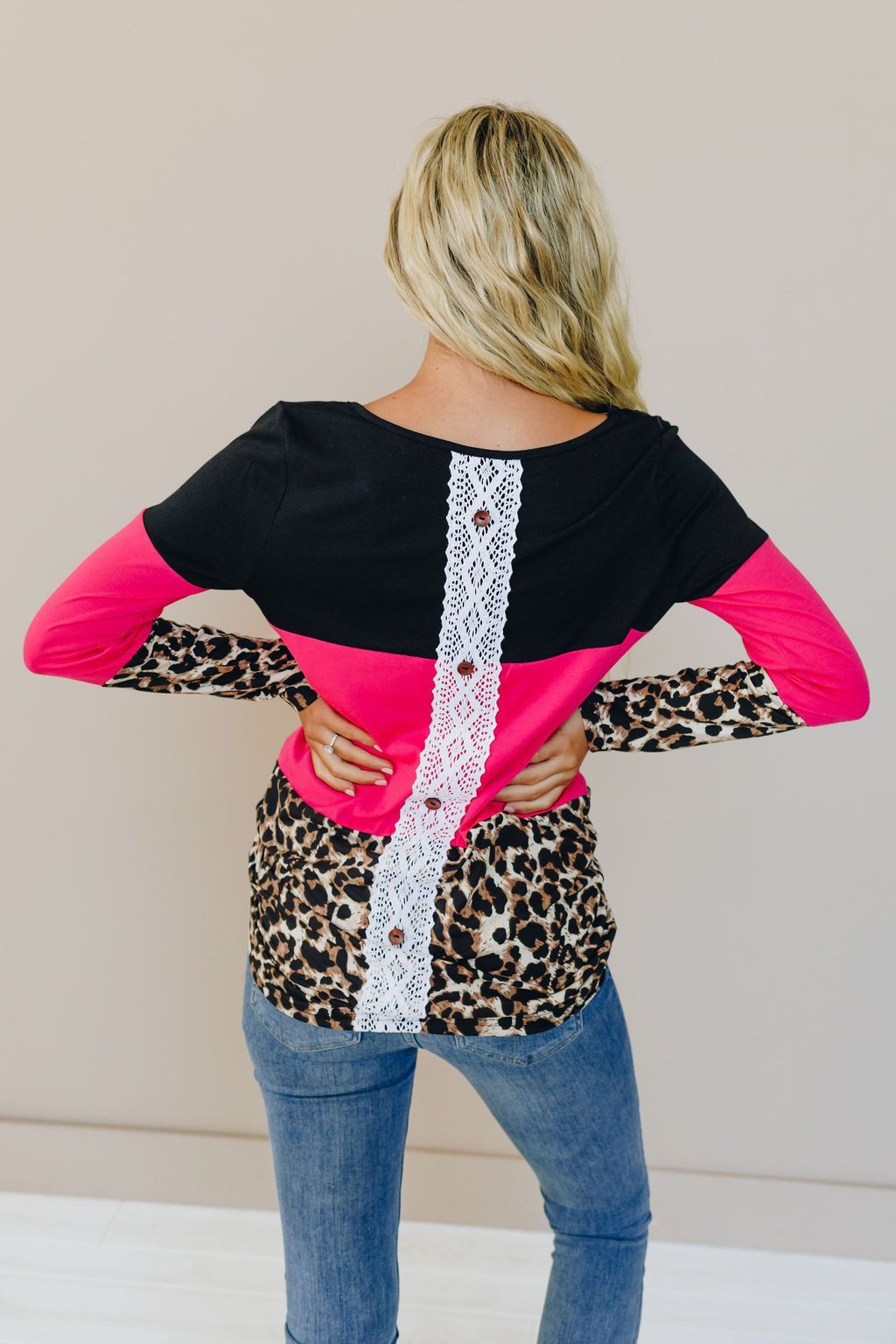 Happy Days Leopard Long Sleeve Top