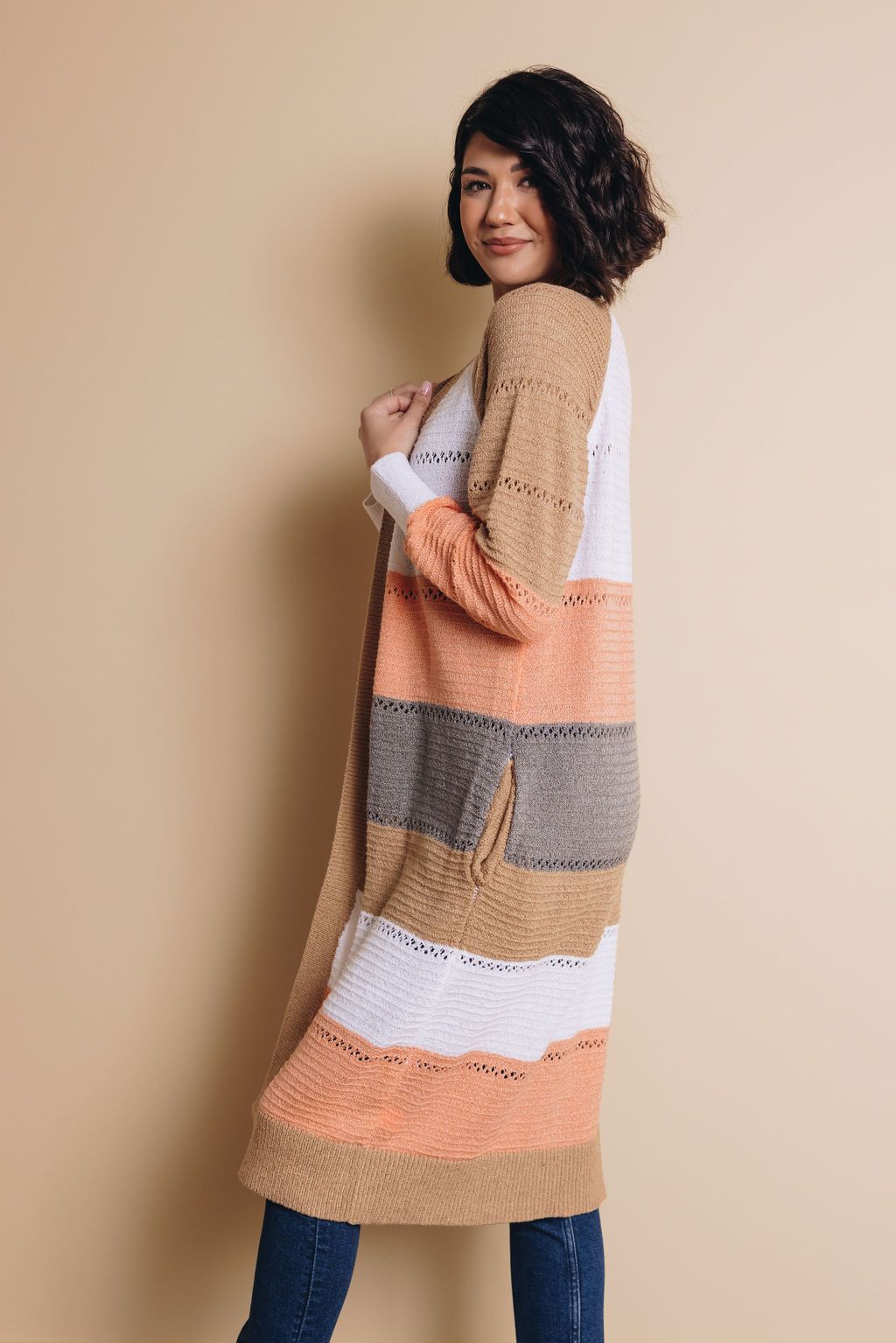 Last Of Me Colorblock Cardigan