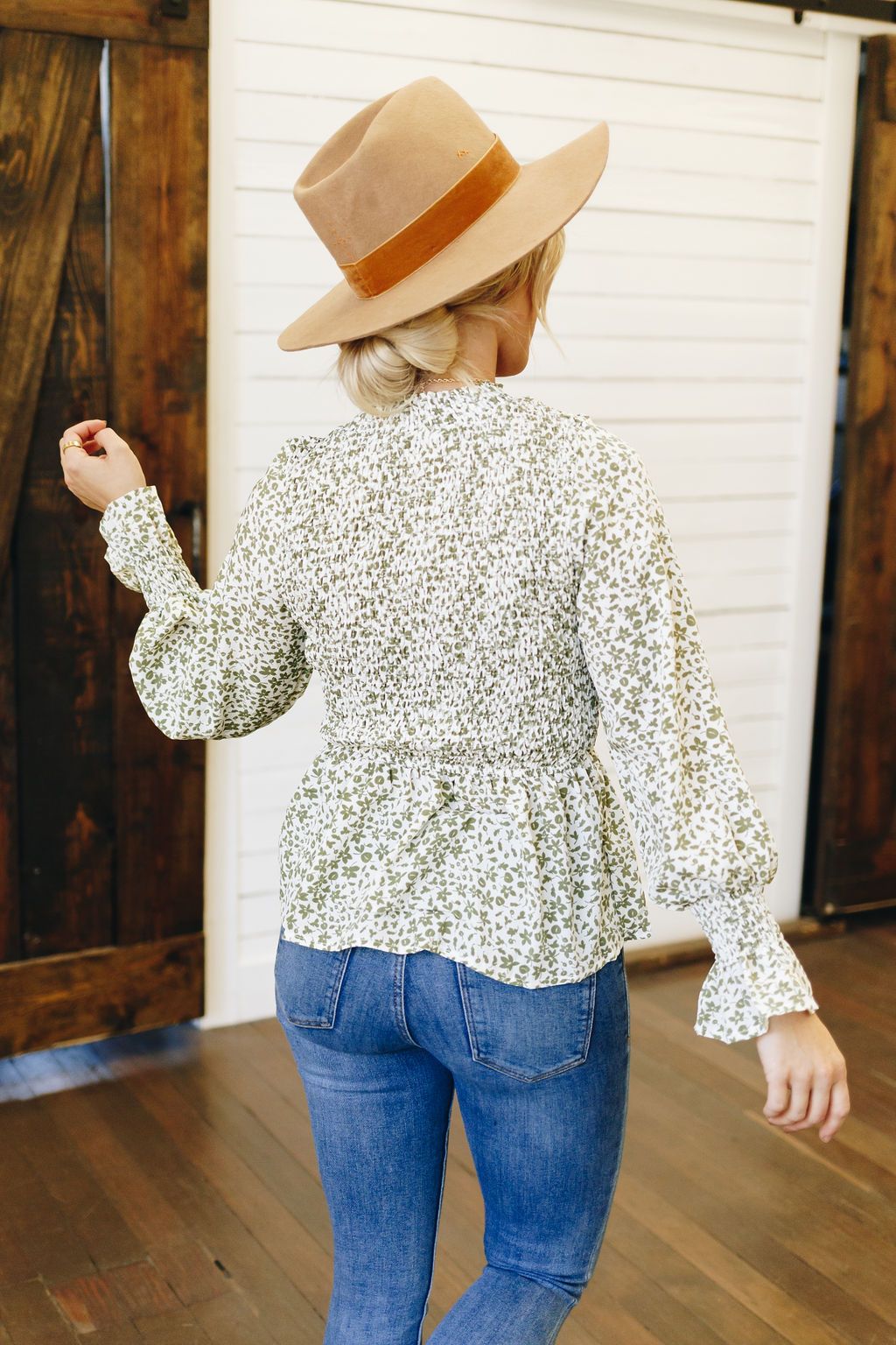 Come Into Bloom Peplum Top