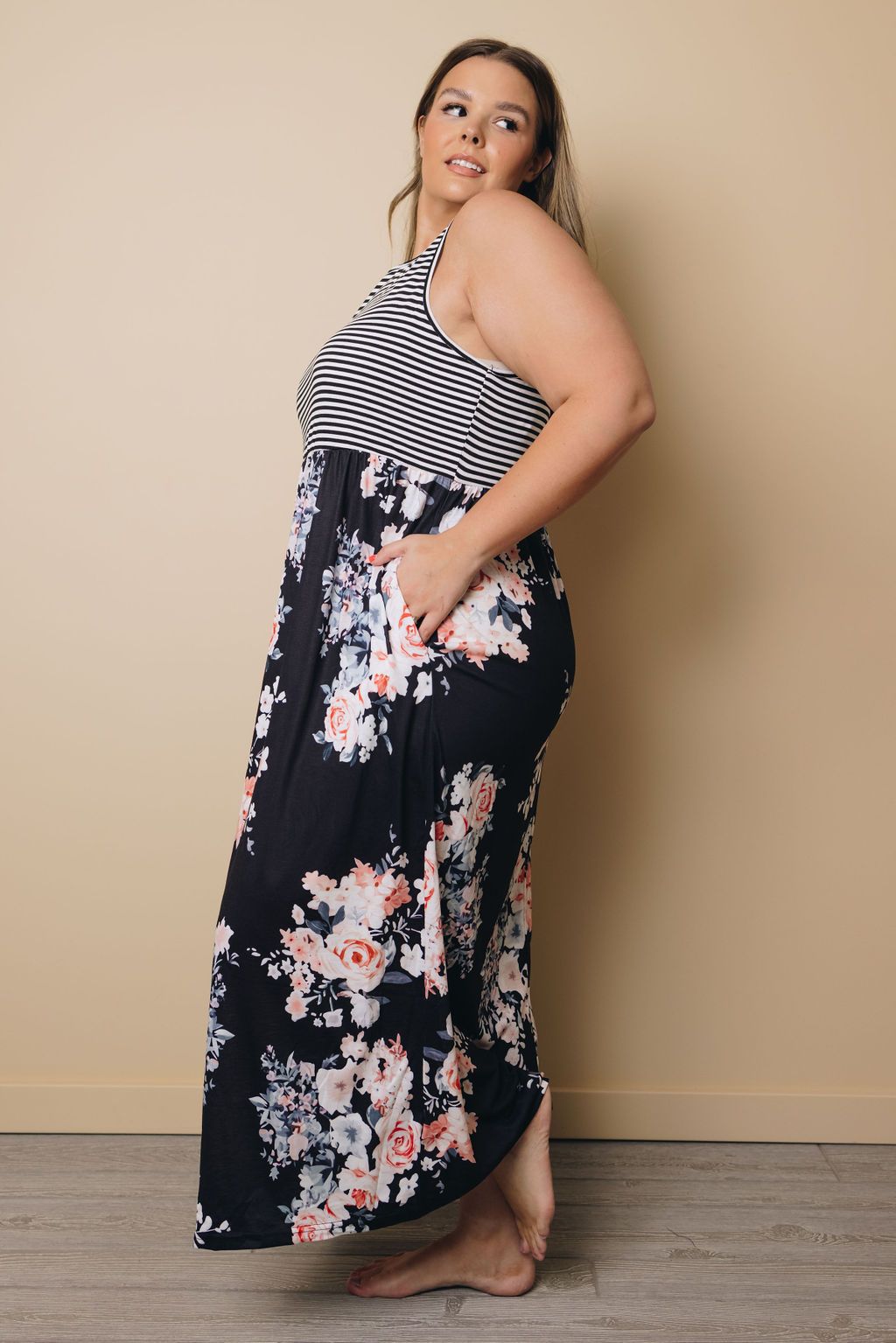 Plus Size - Travis Floral Tank Maxi