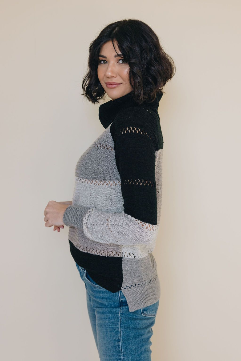 Infinity Colorblock Turtleneck