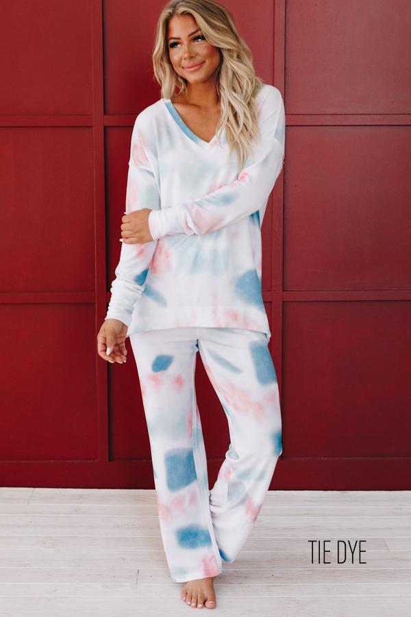 I'm Breaking Free Tie Dye PJ Set