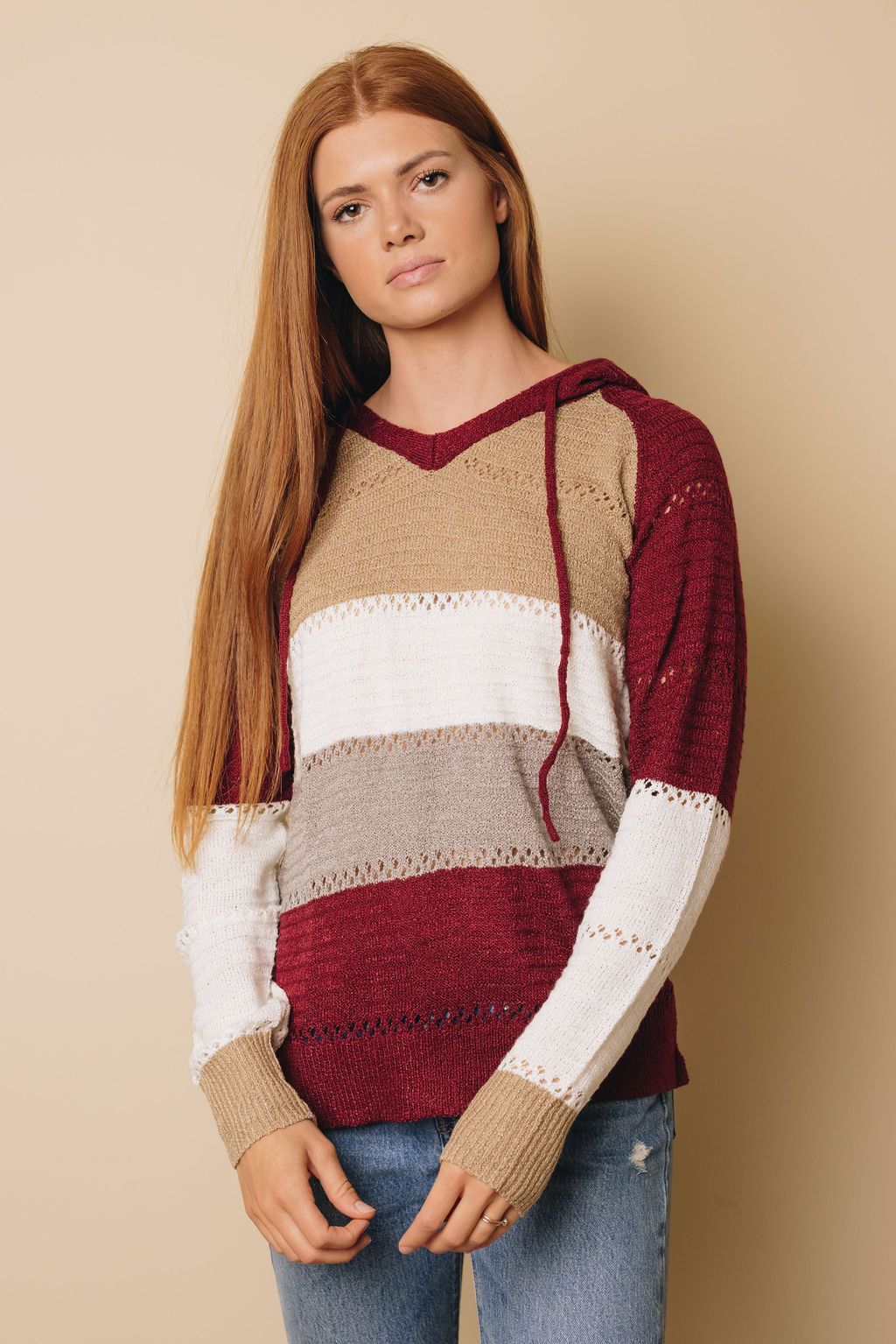 Beach Bonfire Knitted Hoodie