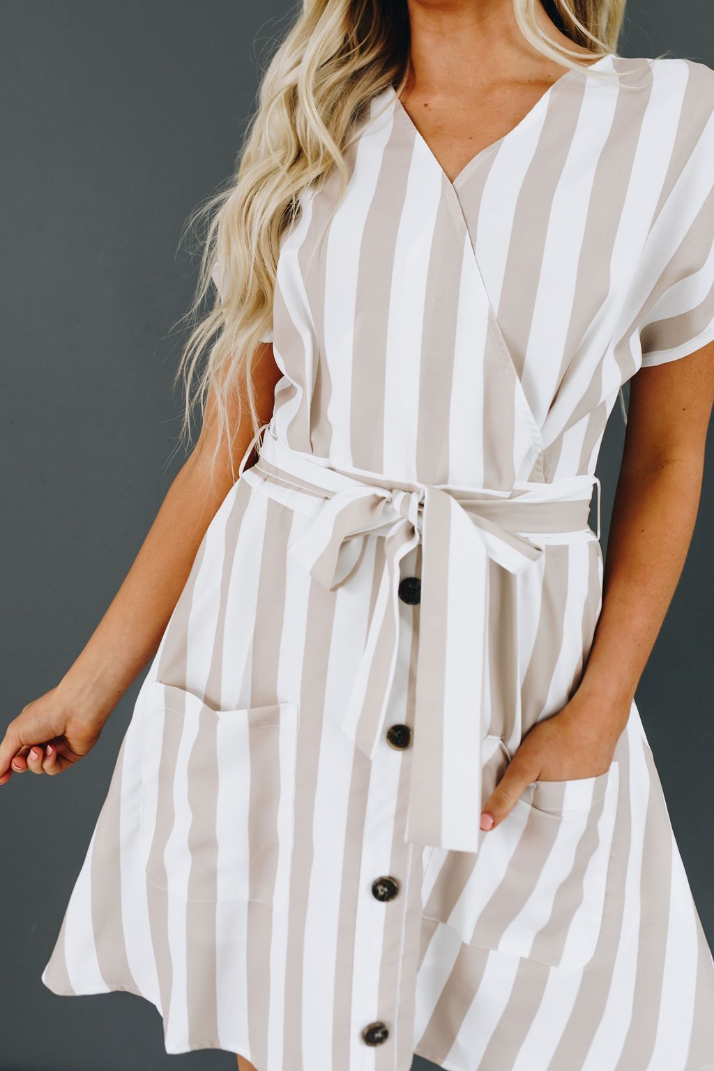 Sweet On Stripes Tie Dress