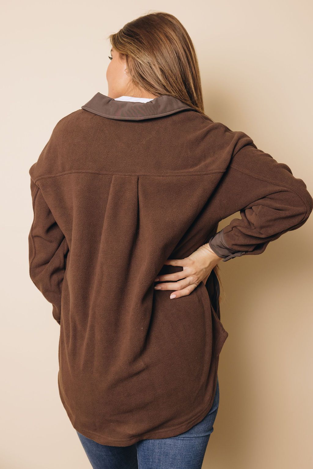 Jenna Buttoned Shirt Jacket