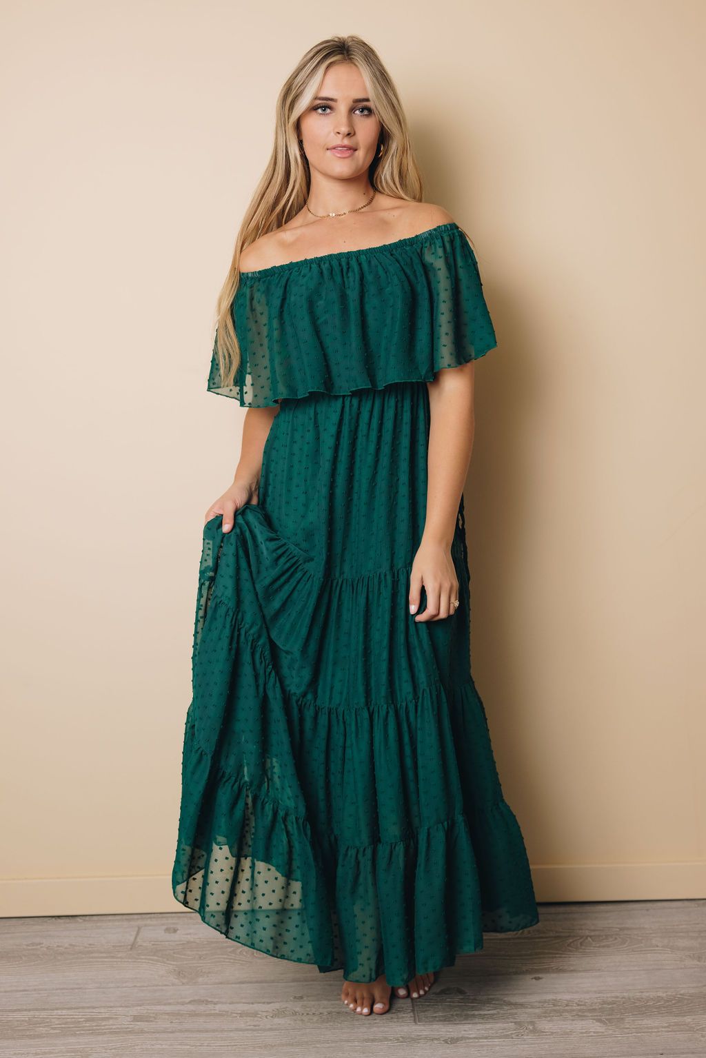 Macy Off Shoulder Maxi Dress