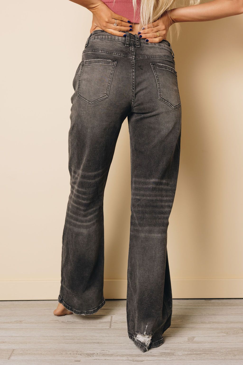 Stiles High Waist Distressed Flare Jeans
