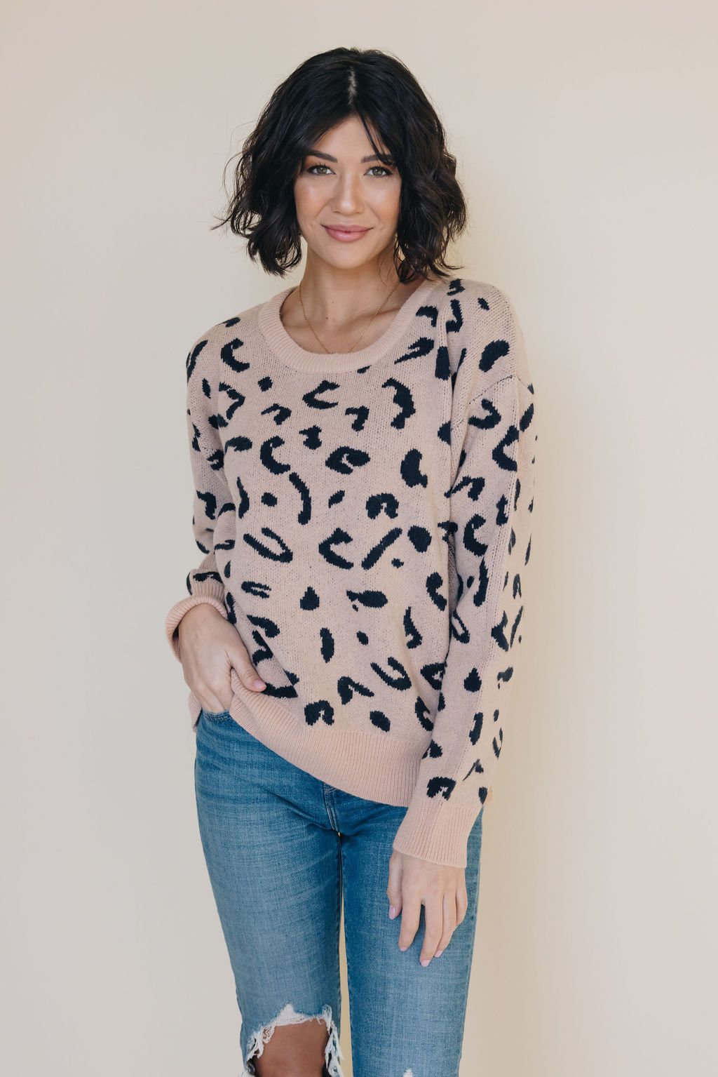 Alyssa Leopard Sweater