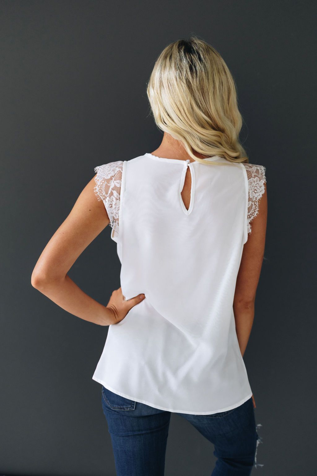 Lucky Lace Twisted Knot Top