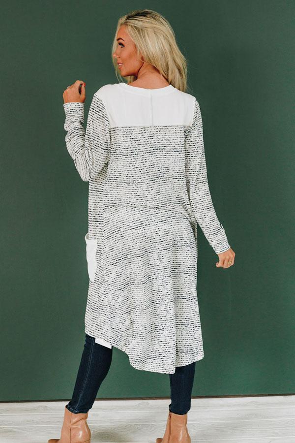 Run Along Patterned Cardigan