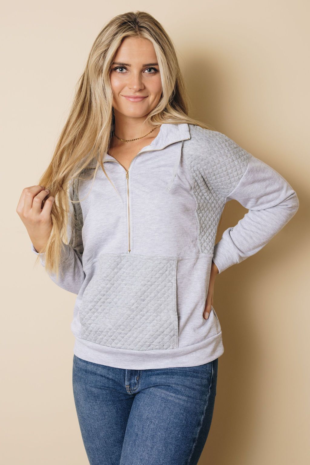 Geraldo Quilted Sweatshirt