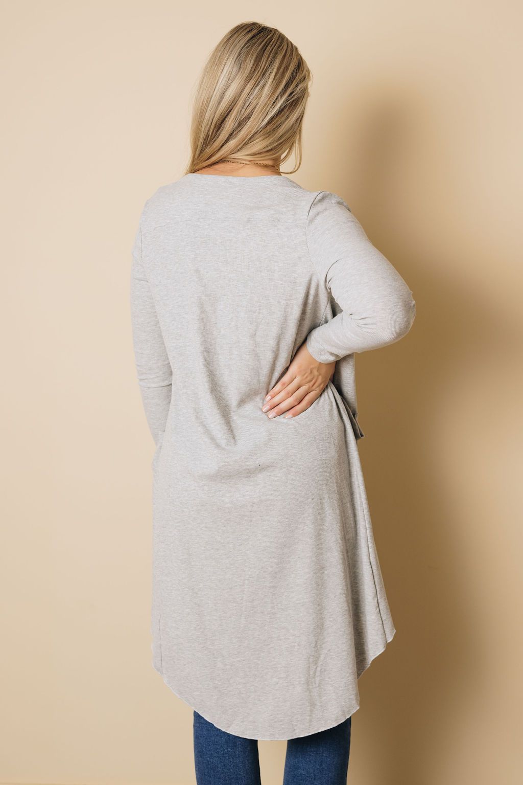 Easy Living High Low Ribbed Cardigan