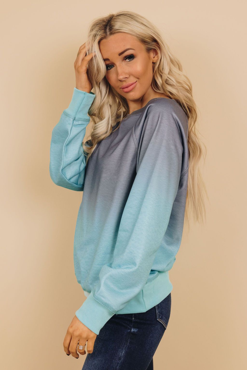 Not Over Yet Ombre Sweatshirt
