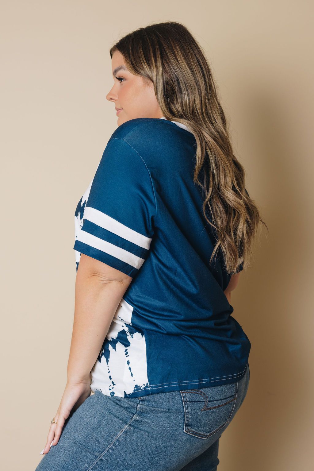 Plus Size - Hariis Patterned Tee