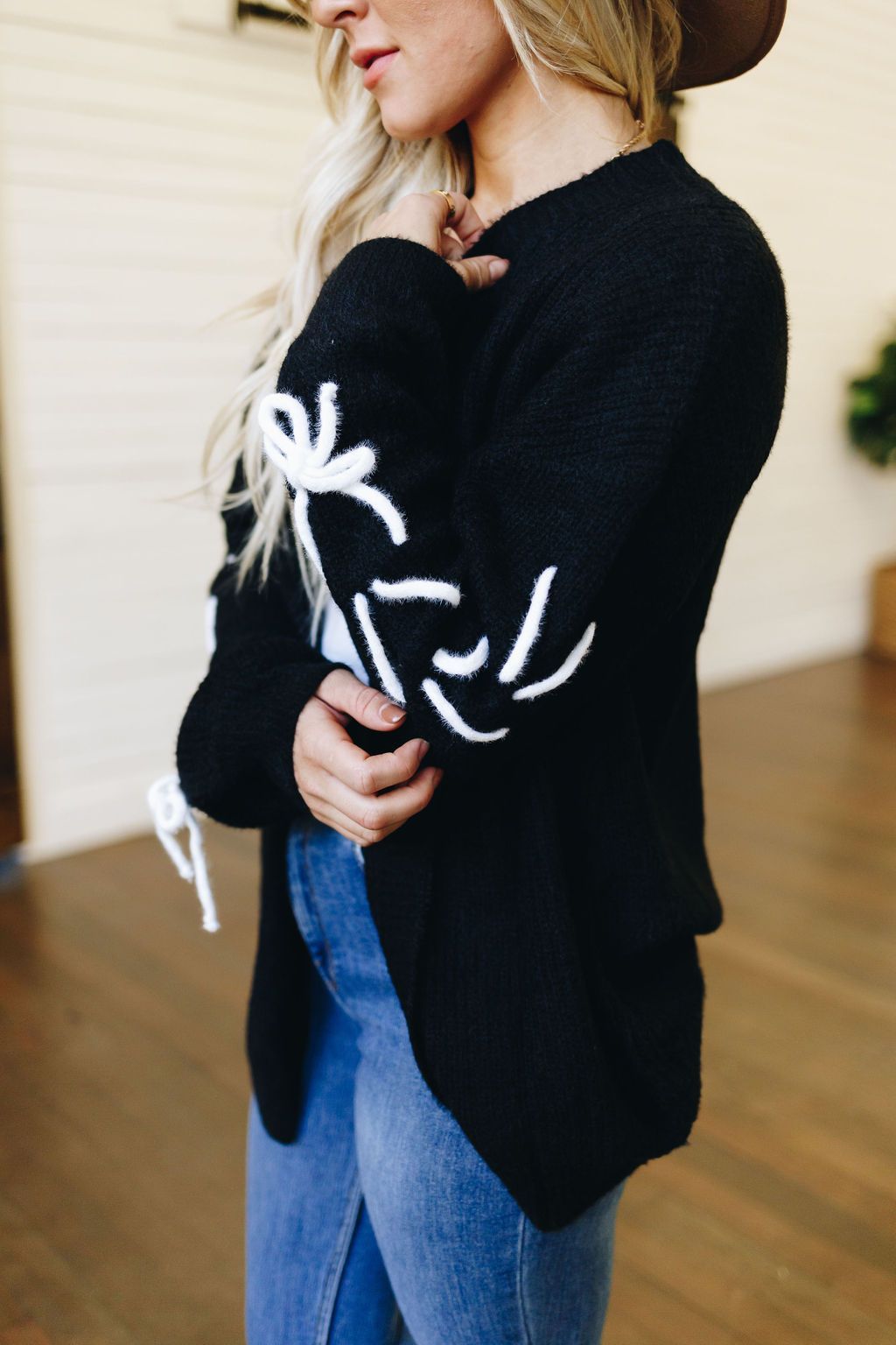 Cozy Thoughts Stitch Detail Cardigan