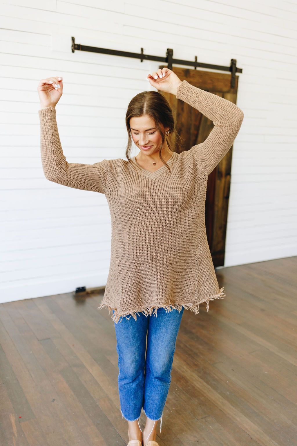 Knit Waffle Sweater