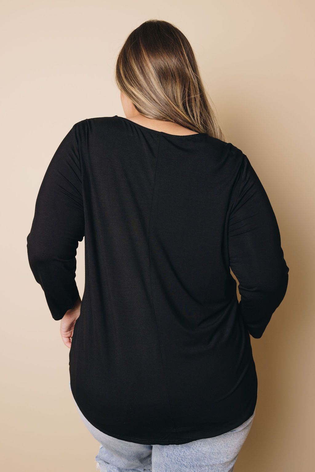 Plus Size - Laurel Criss Cross Long Sleeve