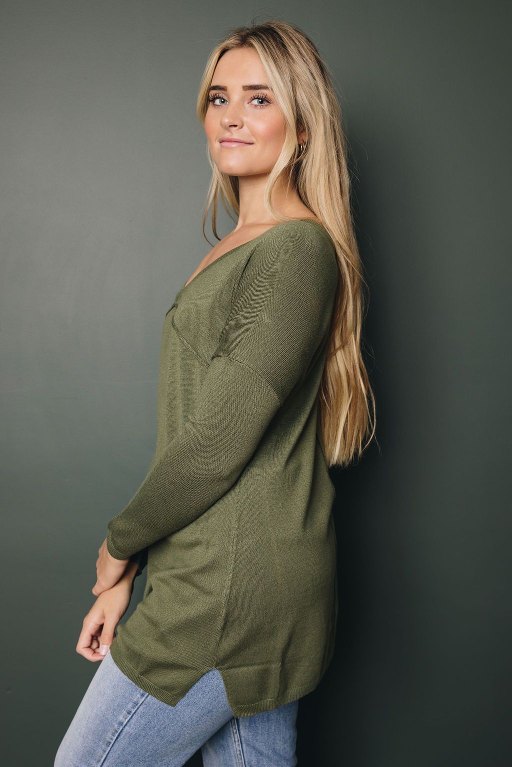 Flow My Way Soft V-Neck Sweater