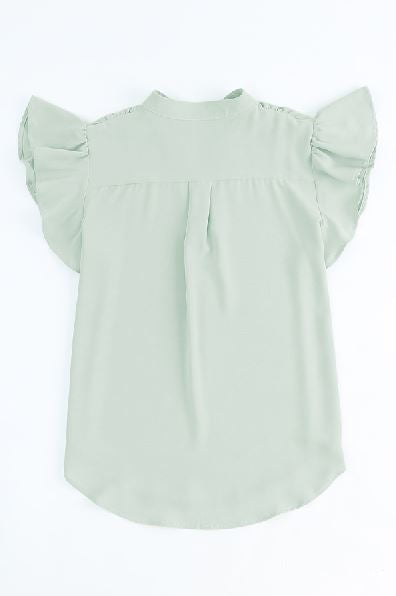 Danny Ruffled Sleeveless Top