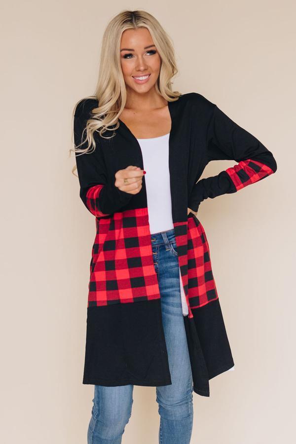 Aiden Plaid Cardigan