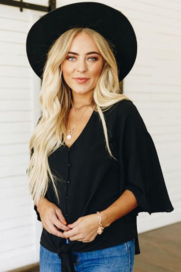 Forever Tonight Tie Detail Top