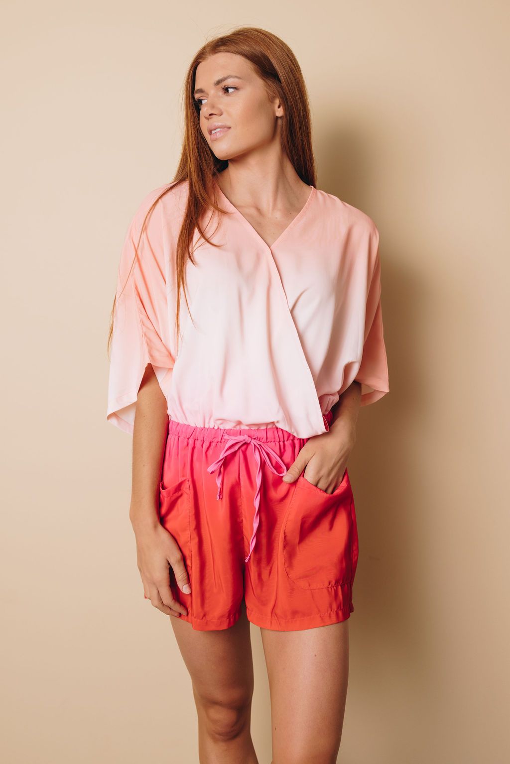 Her Story Ombre Kimono Romper