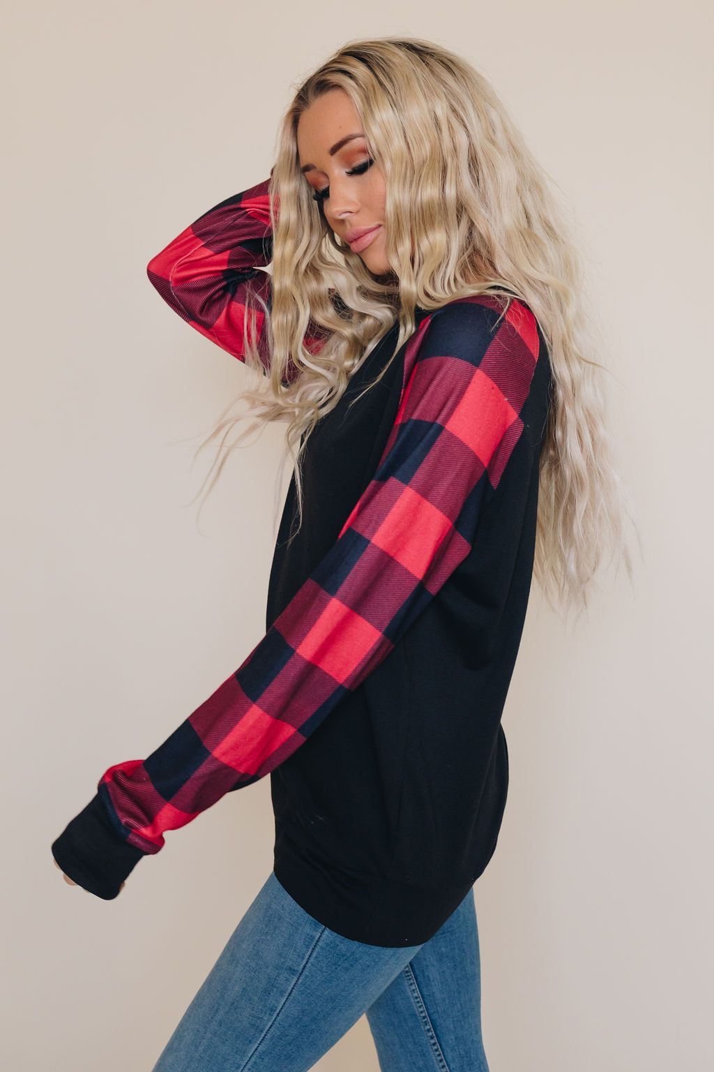 Cristina Plaid Top