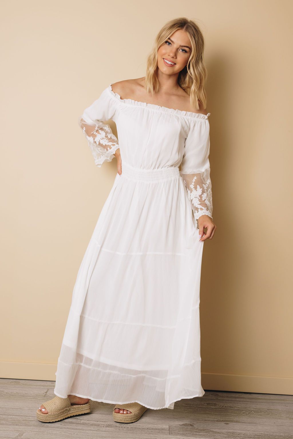 Philly Embroidered Lace Maxi Dress