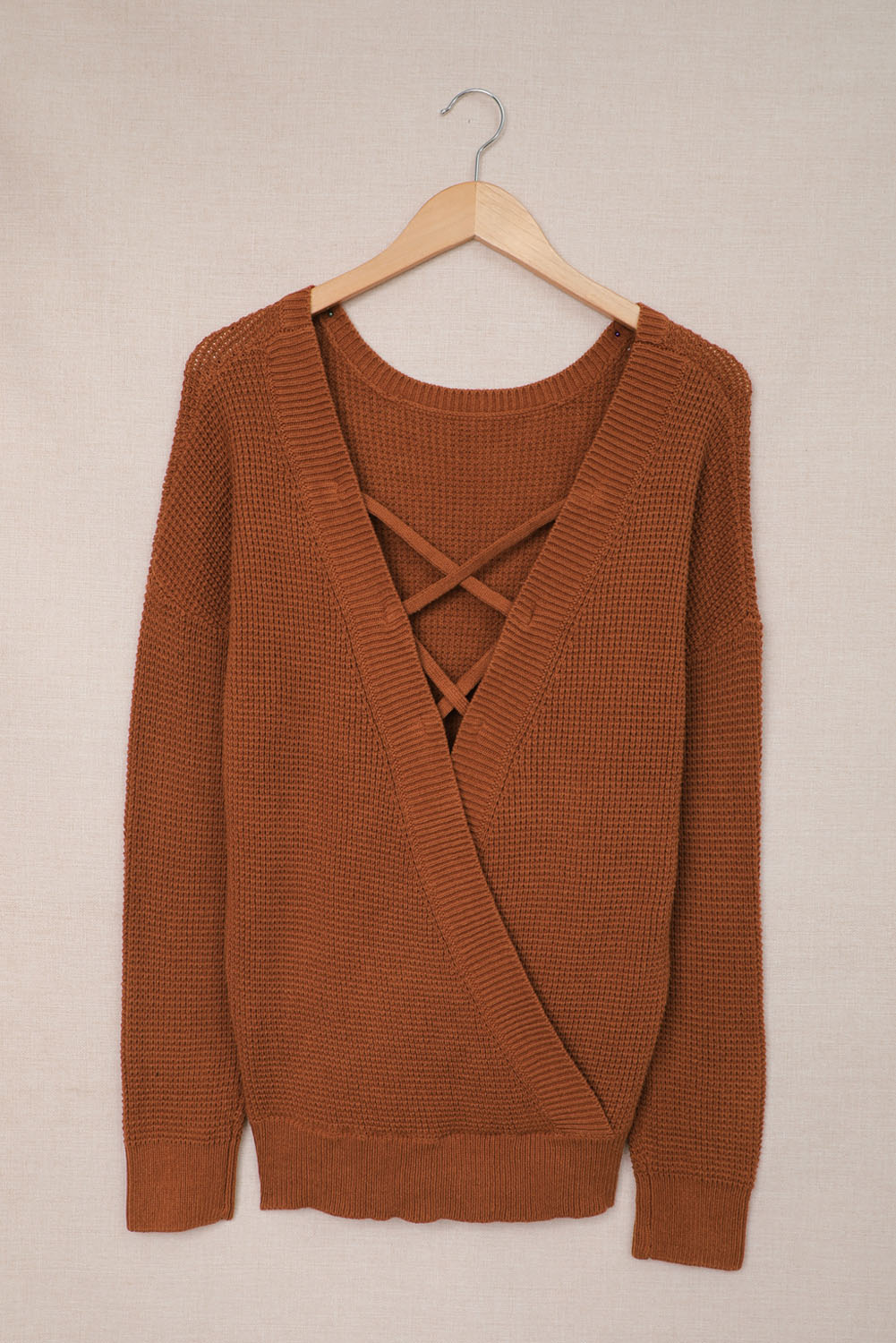 Its Knit to Be Cross Back Sweater
