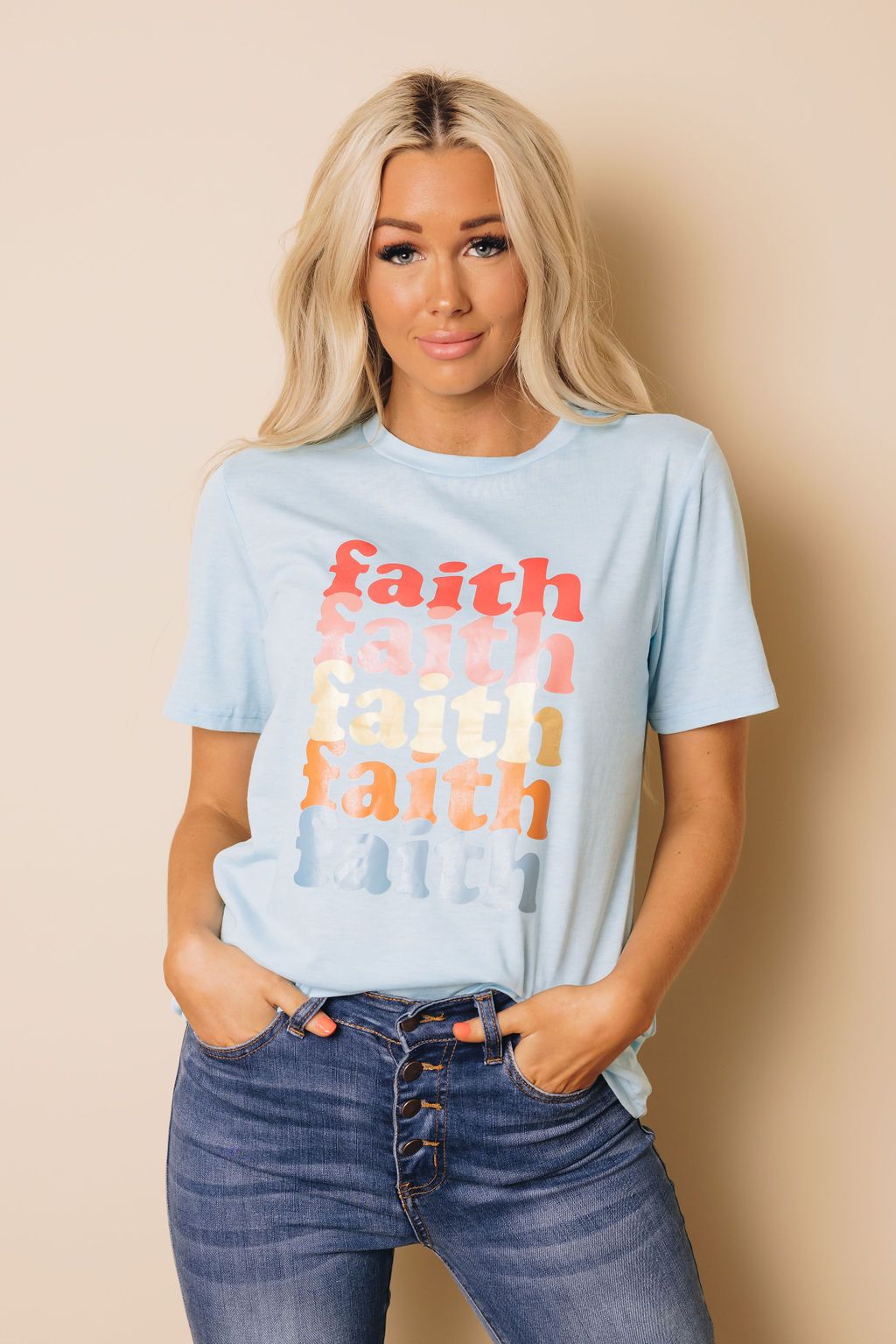 Faith Crew Neck Tee