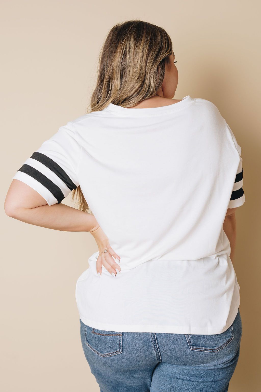 Plus Size - Prim Striped Tee