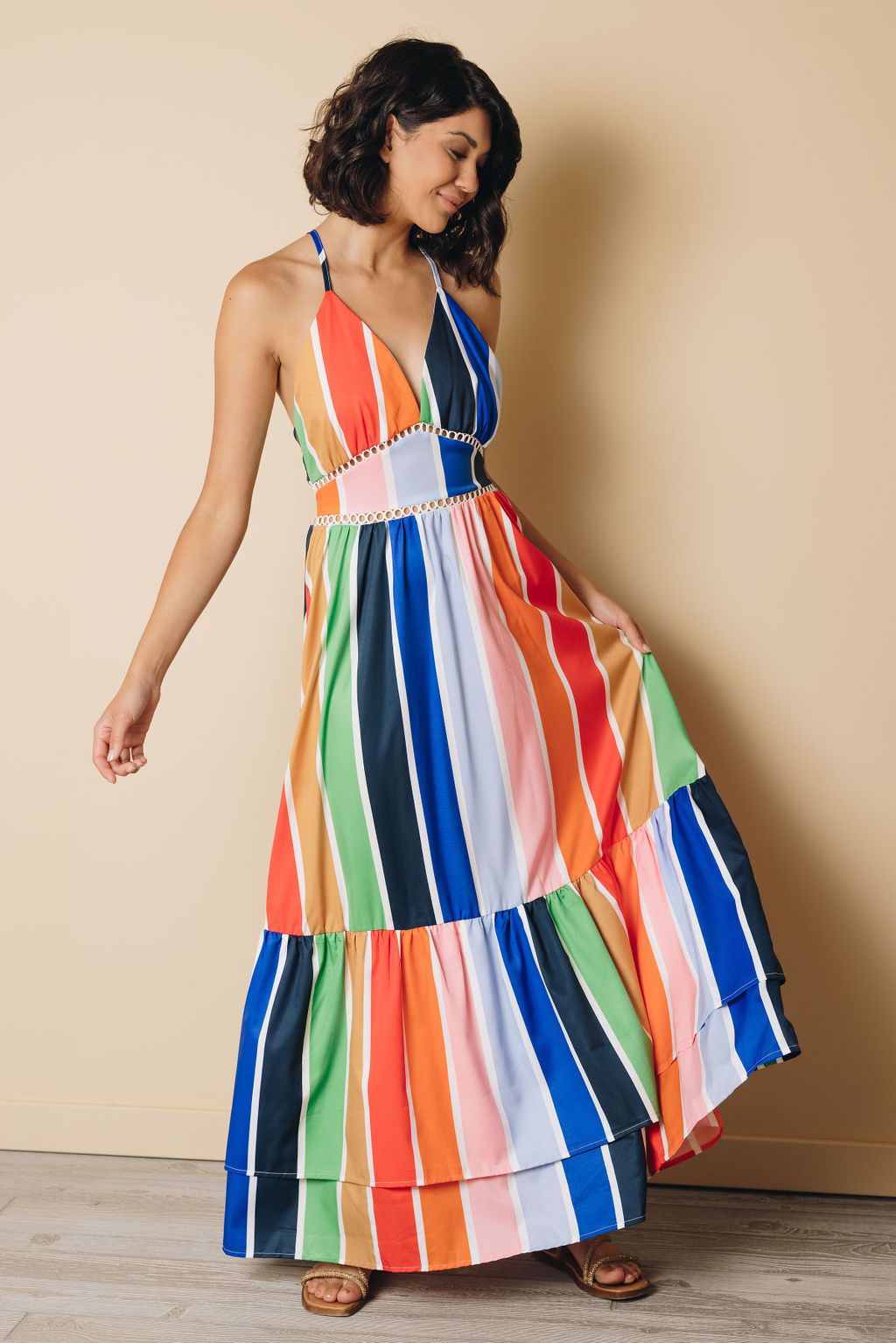Tilda Striped Maxi Dress