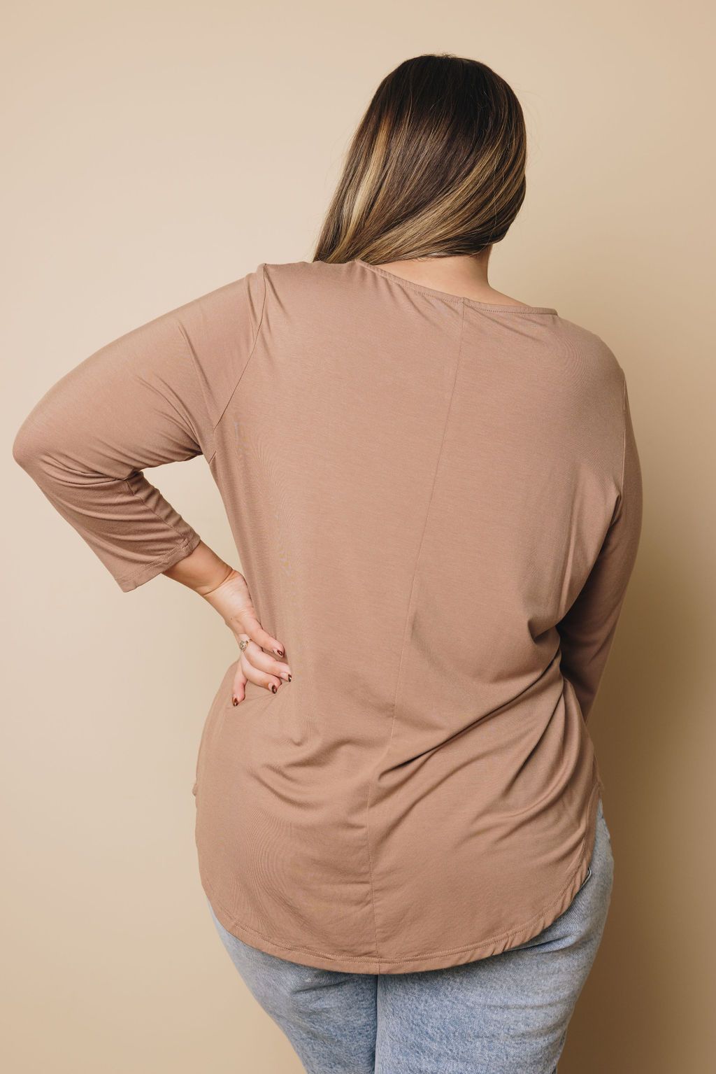 Plus Size - Laurel Criss Cross Long Sleeve