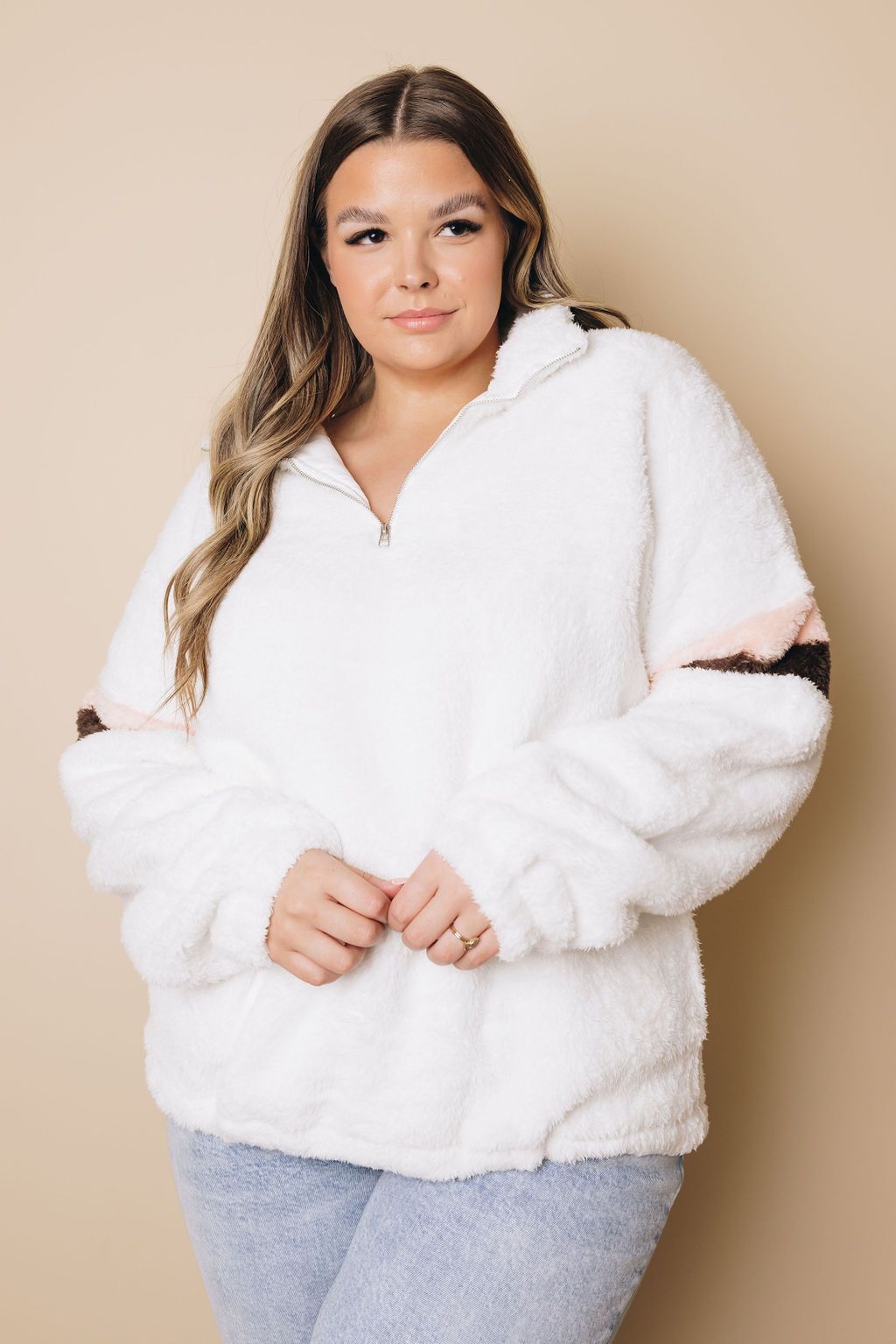 Plus Size - Babette Sherpa Sweatshirt