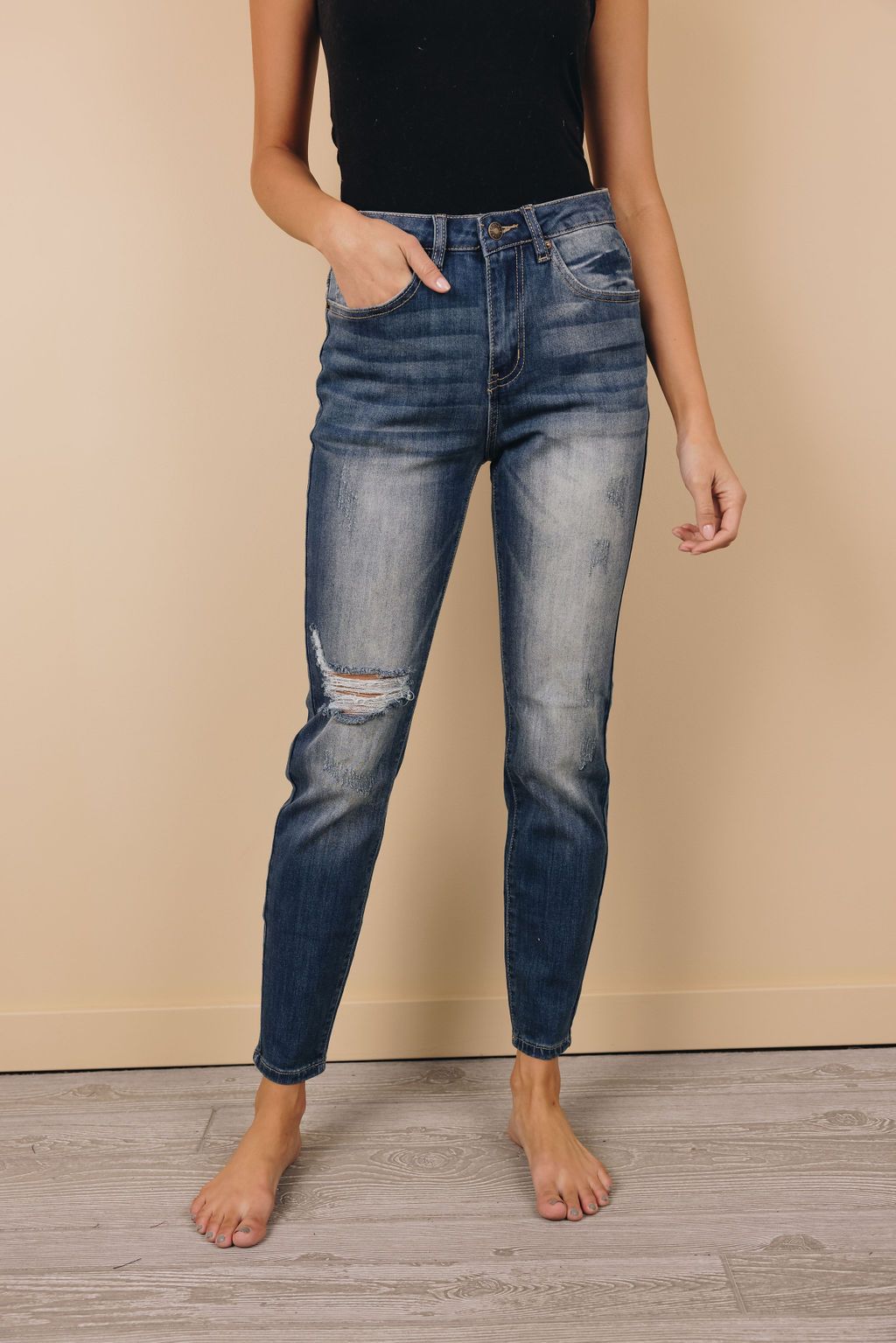 Golden Globes High Waist Jeans