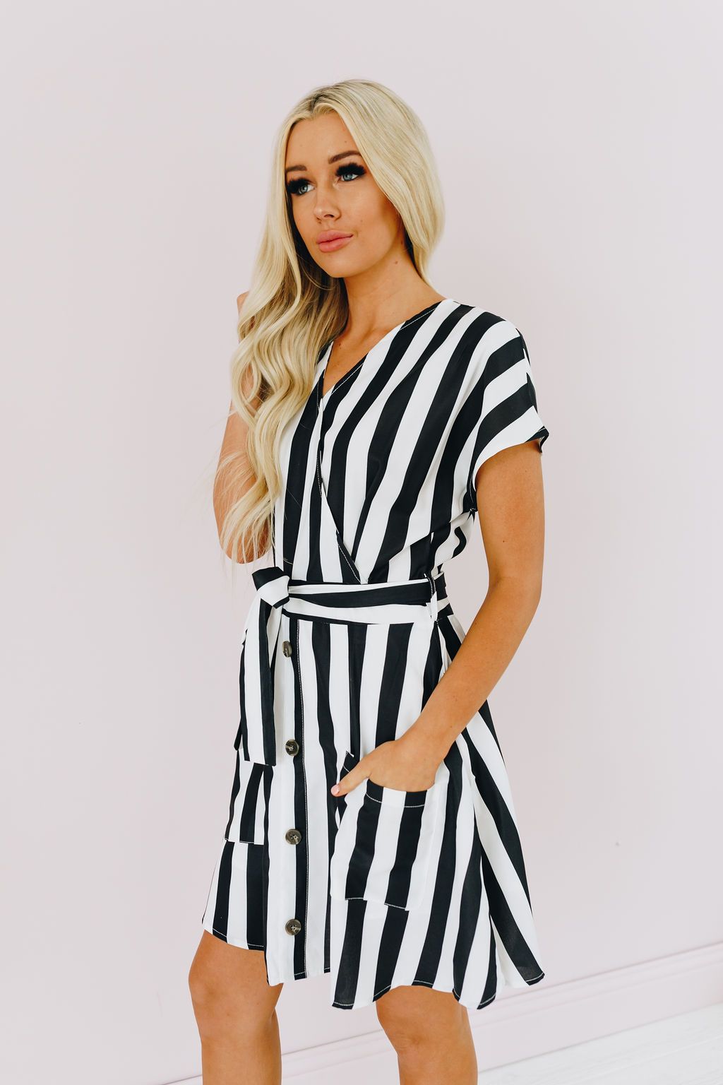 Sweet On Stripes Tie Dress
