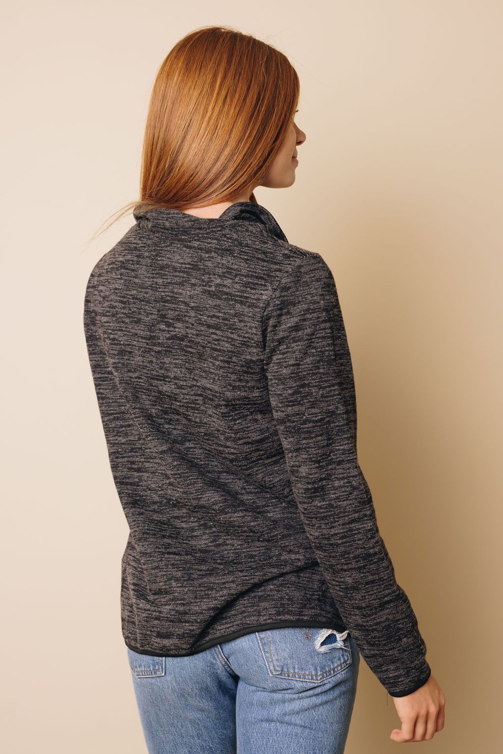 Turn-down Collar Pullover Sweatshirt