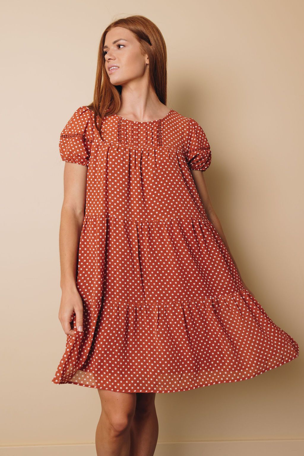 Kendrick Polka Dot Swing Dress