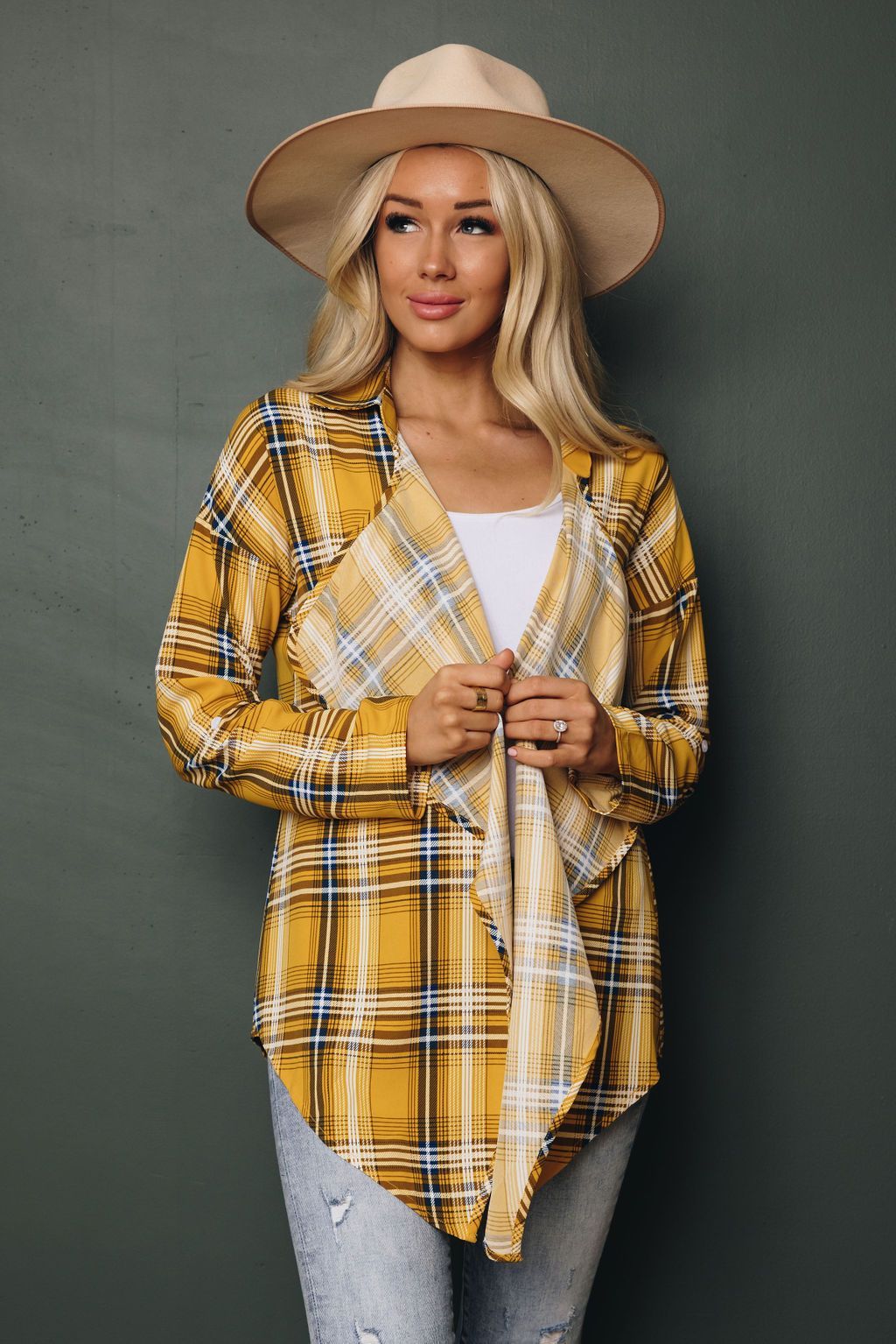 Littletown Plaid Cardigan
