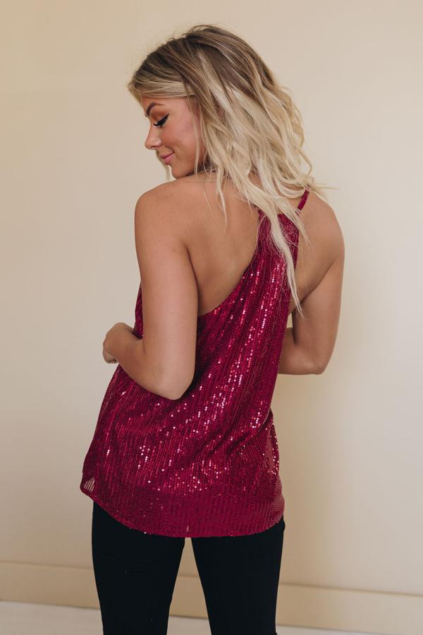 Time To Shine Sequin Tank