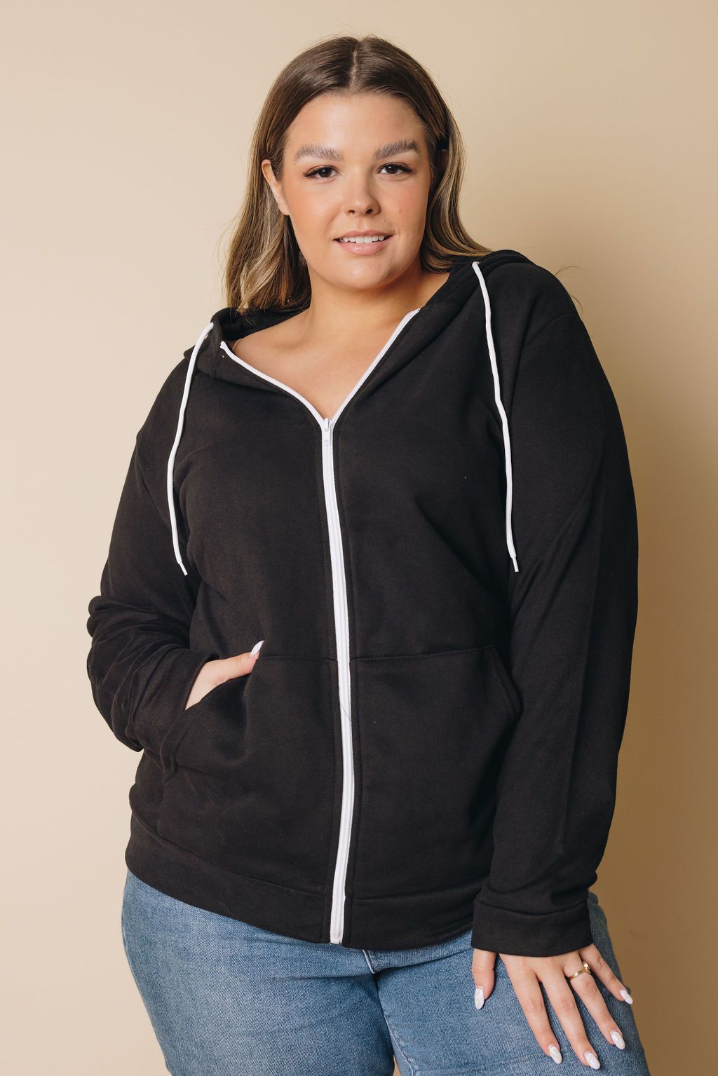 Plus Size - Jasmine Zip- Up Jacket