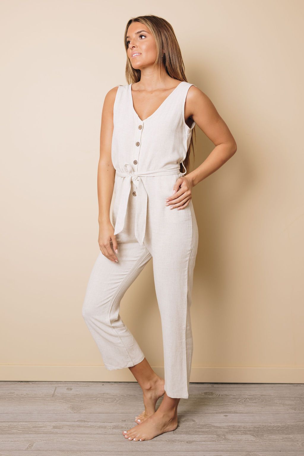 Deanne Button Jumpsuit