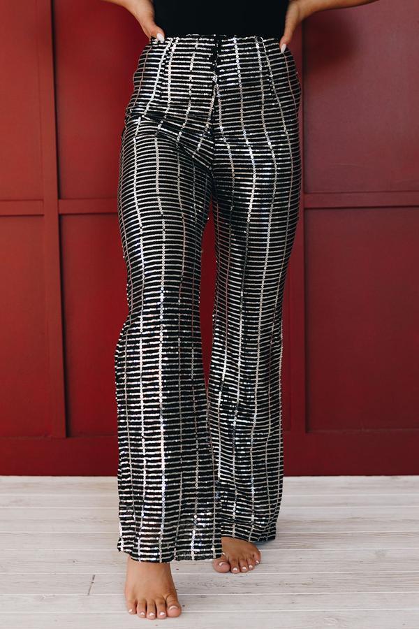 Delilah Elastic Sequin Pants