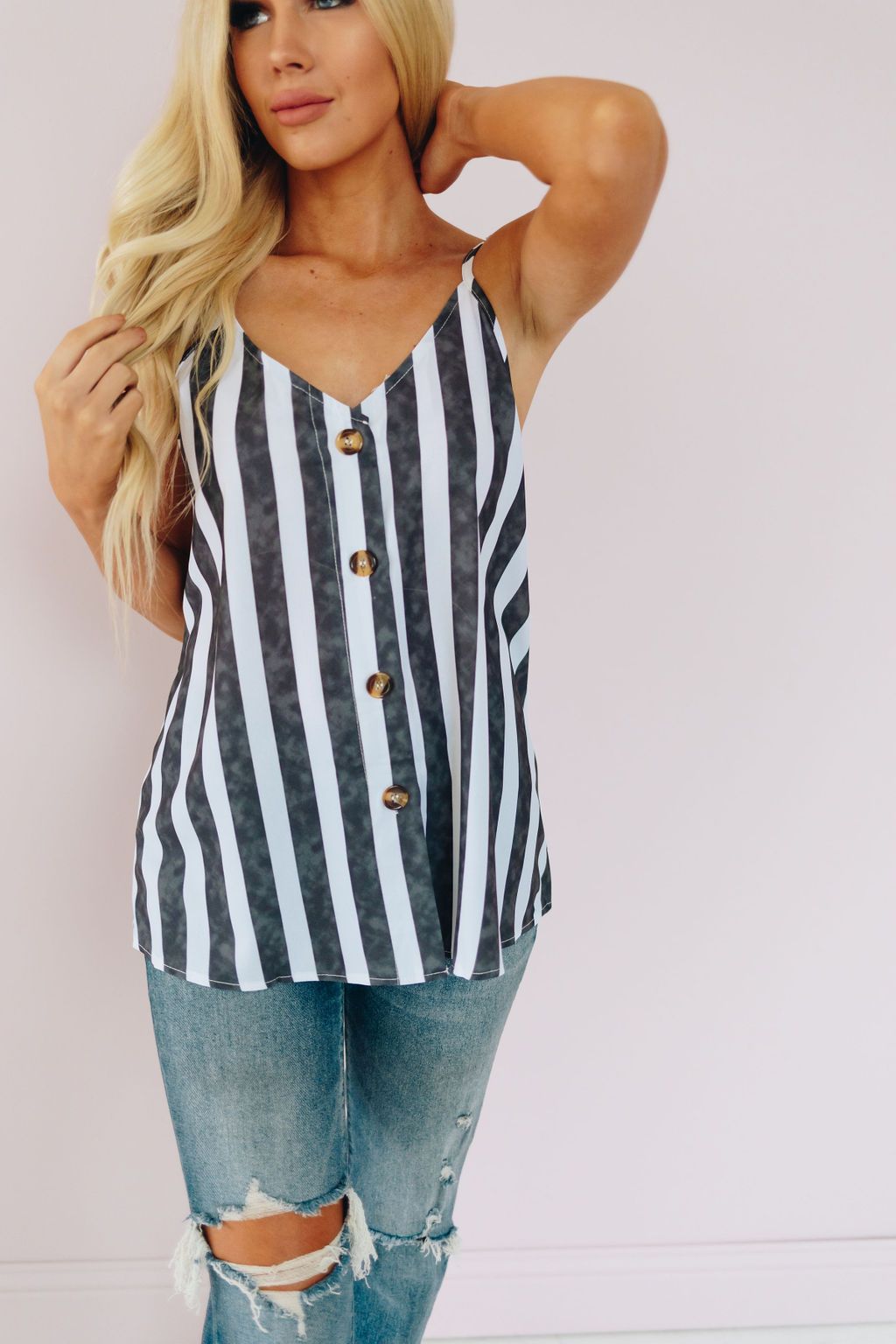 Woods Cross Striped Tank