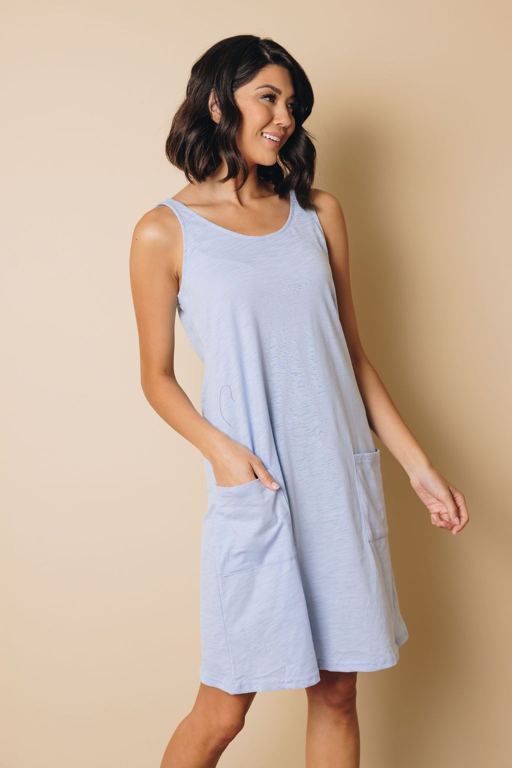 York Pocketed Mini Dress