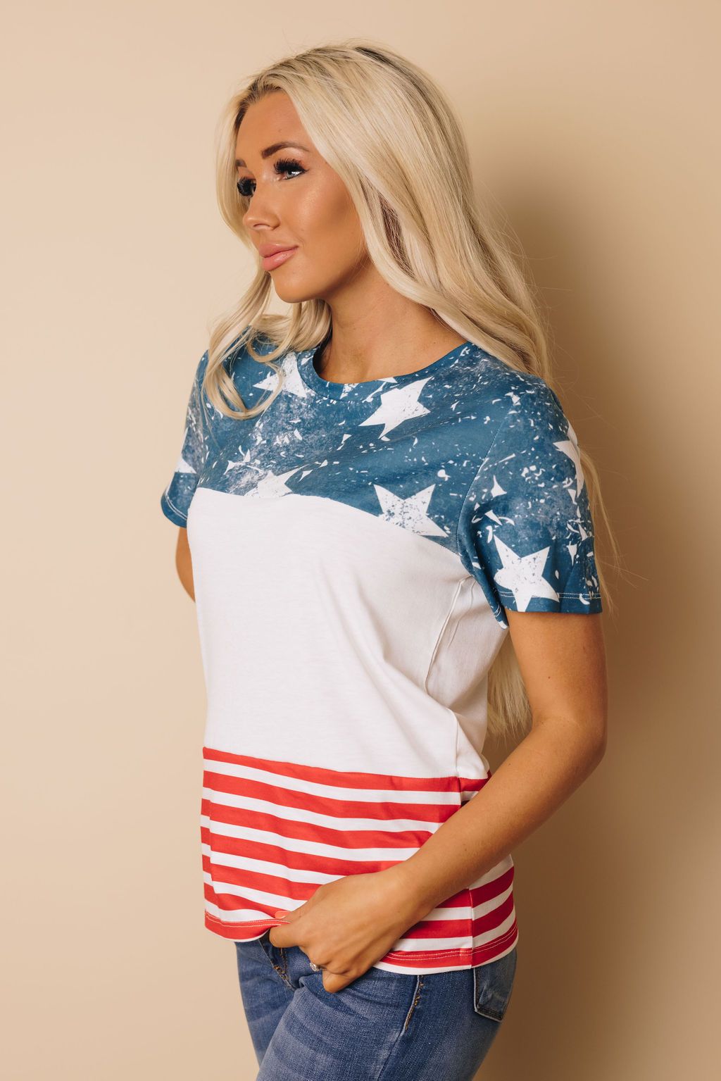 Summer Fever Stars and Striped Tee