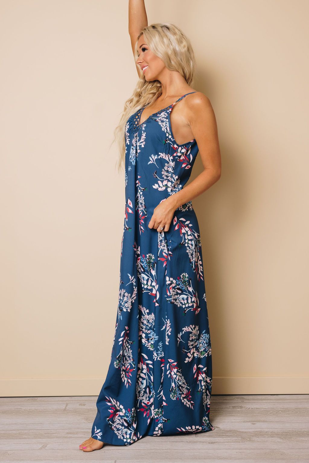 Luna Floral Pockets Maxi Dress