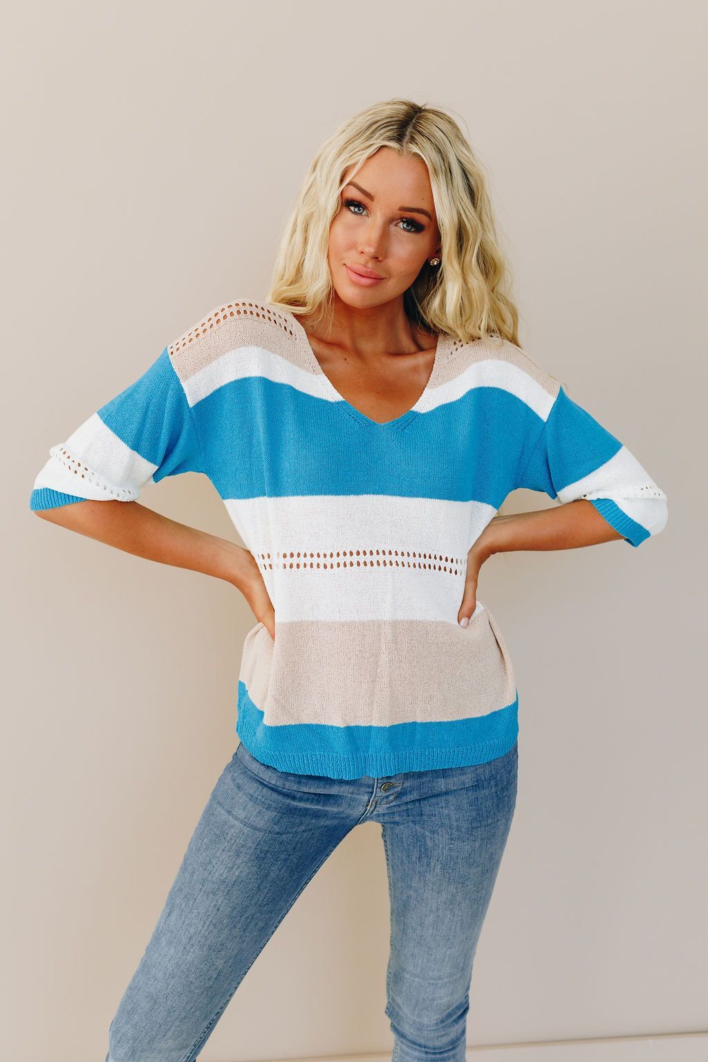 Cute as a Button Lightweight Sweater